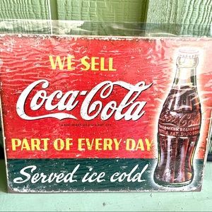 NEW Coca Cola Metal Sign